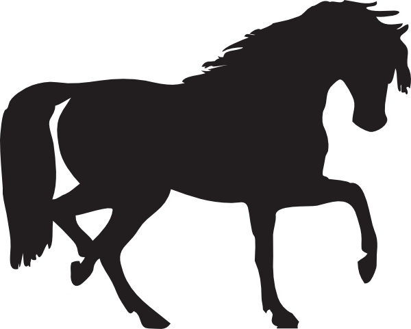 clip art horse silhouette free - photo #1