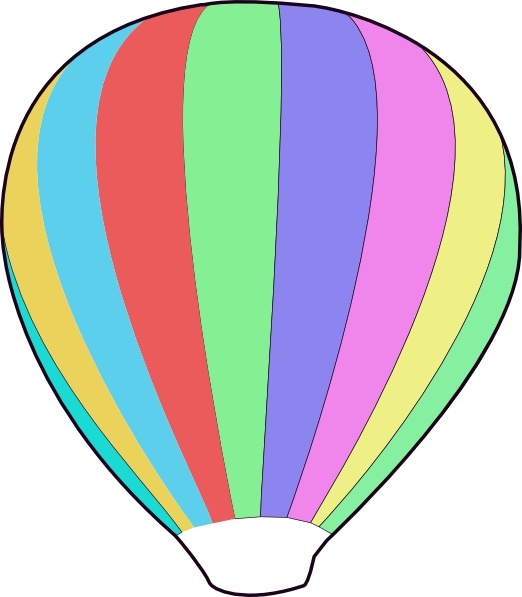 Hot Air Ballon clip art. Preview