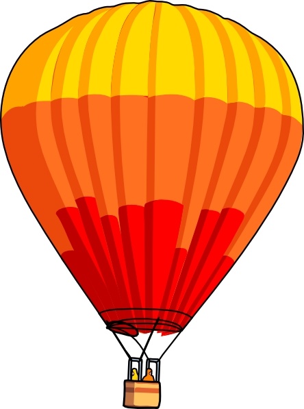 Hot Air Balloon clip art Free vector in Open office drawing svg ( .svg