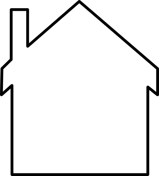 clipart house outline - photo #14