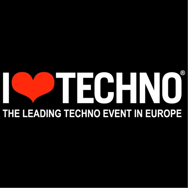 Love on Free Vector    Vector Logo    I Love Techno