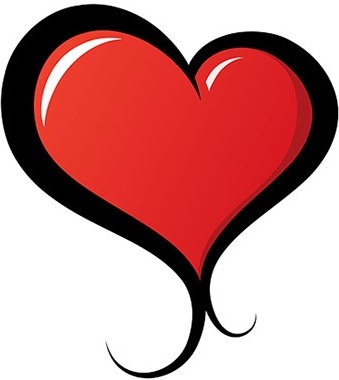 Vector Designs Free Download on Illustrated Vector Heart Vector Heart   Free Vector For Free Download