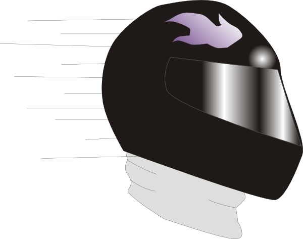 Head In Helmet clip art