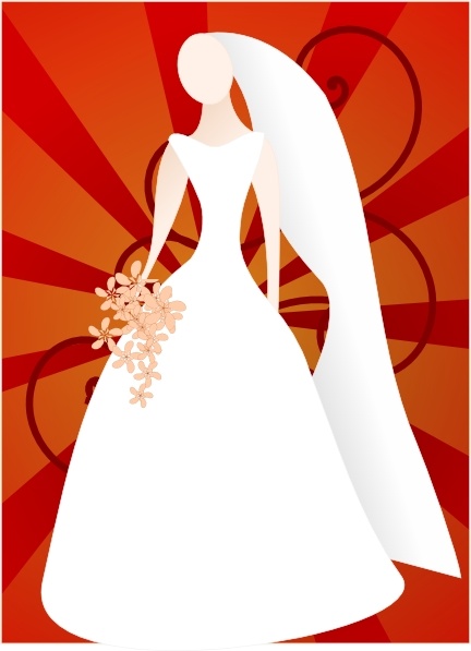 bride and groom clip art free download. Joelm Red Bride With Sunburst