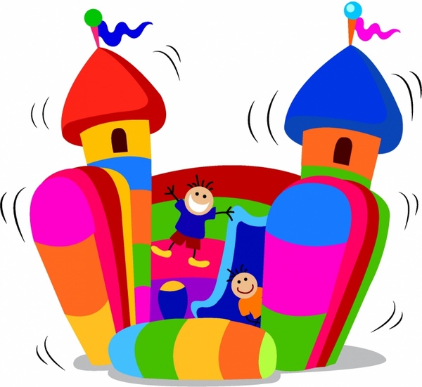 jumping castle clipart - photo #1