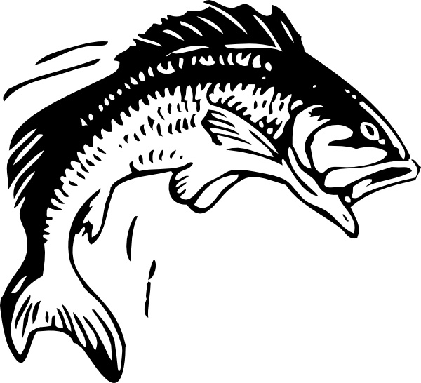 Clipart Fishing Pole. Jumping Fish clip art. Preview