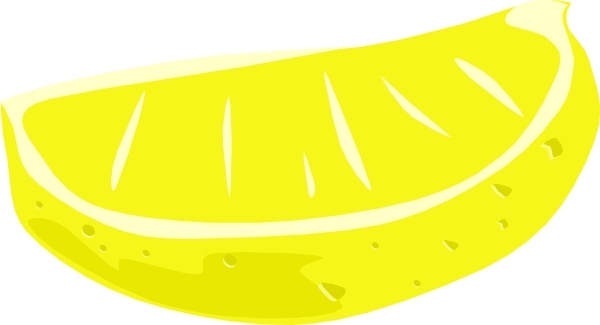 lemon wedge clip art - photo #7