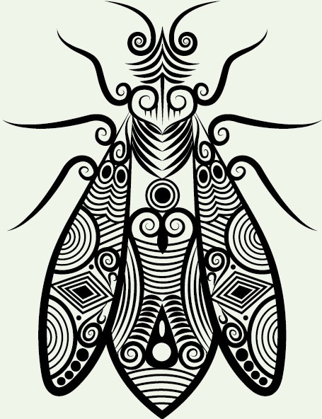 Line art animal pattern 05 vector Vector pattern - Free vector for free