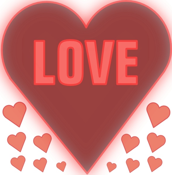 clip art heart love. Love In A Heart clip art