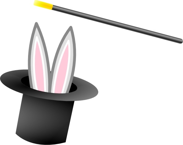 free clipart magic hat and wand - photo #47