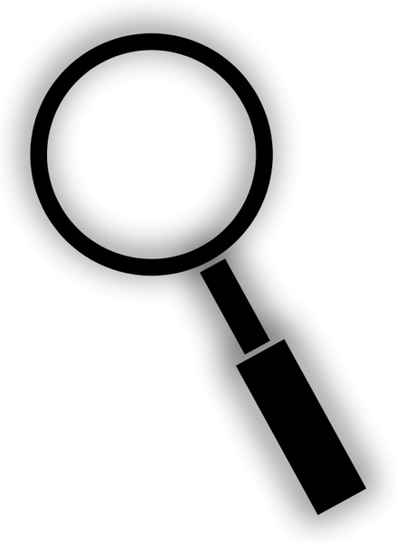 magnifying glass clipart black and white - photo #31