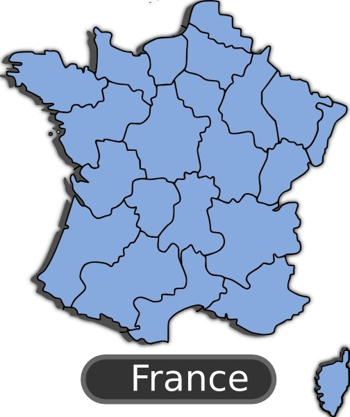 clipart map of france - photo #24