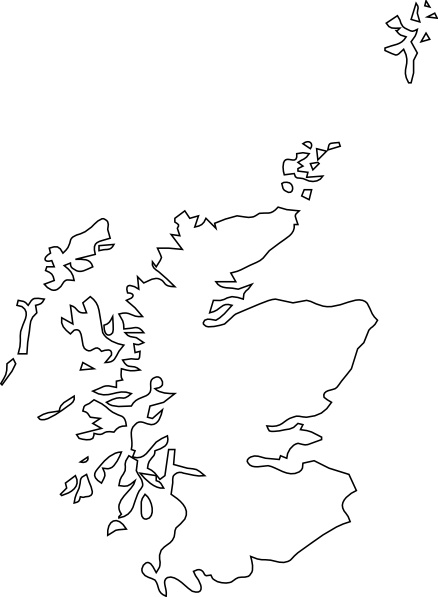 clipart map of scotland - photo #30