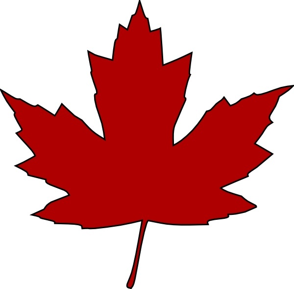 clipart maple leaf outline - photo #27