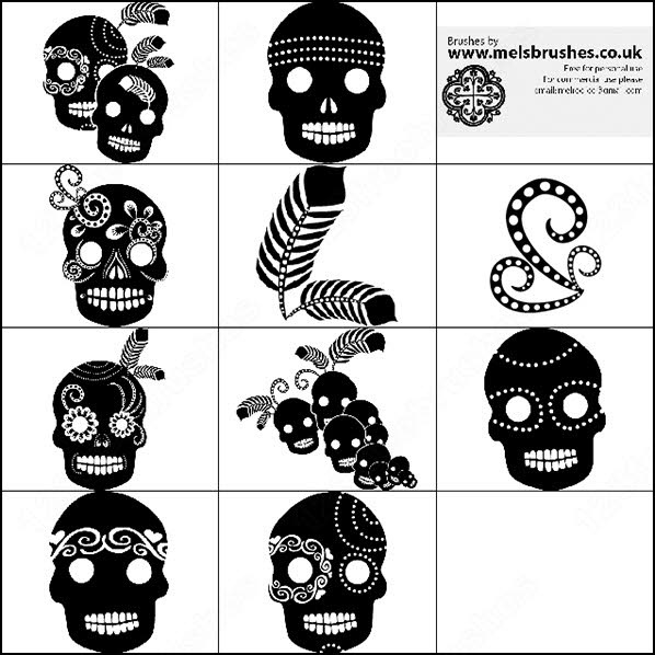mexican skull brush Preview