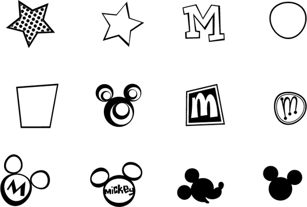 Download Free Vector Images on Mickey Mouse 3 Vector Logo   Free Vector For Free Download