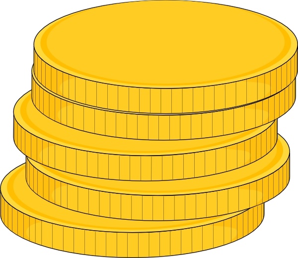 Clip art of a boy holding and counting six twenty dollar bills. Free vector Vector clip art Money Stack Of Coins clip art