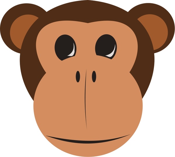 Monkey Face Outline