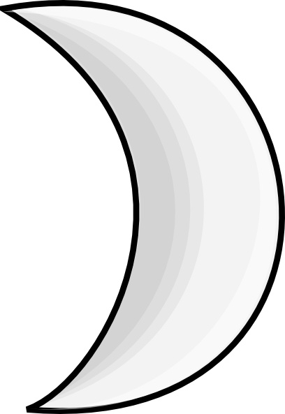 Moon Crescent clip art Free vector in Open office drawing svg ( .svg