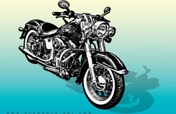 motorcycle clipart vector - photo #14