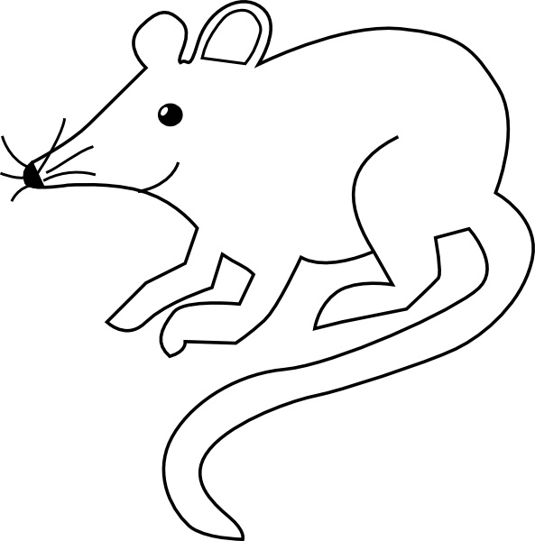 mouse clipart black and white - photo #43