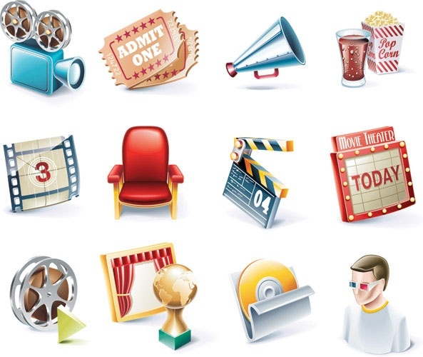Free Films on Movie Icon Vector 1 Vector Icon   Free Vector For Free Download