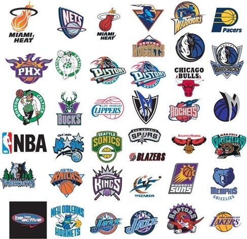 NBA logotipos de los equipos vectorial