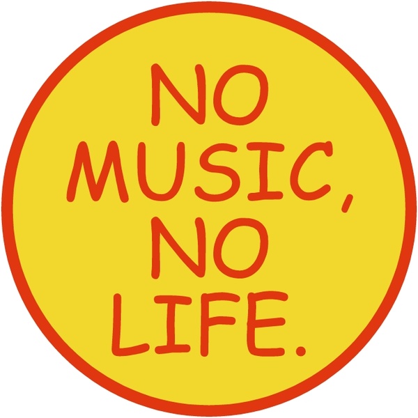 music is life logo. no music no life. Preview