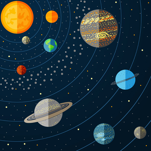 Outer space cartoon background vector Free vector in Encapsulated