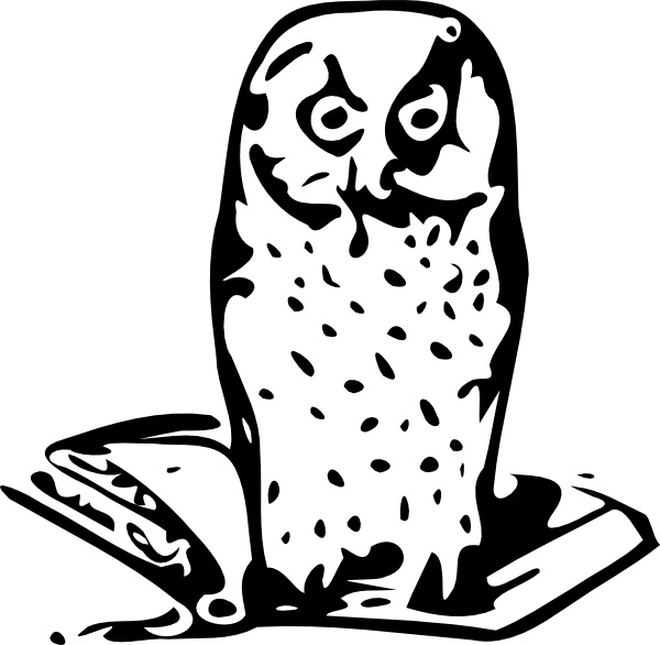 free clip art owl. Owl On Book clip art. Preview