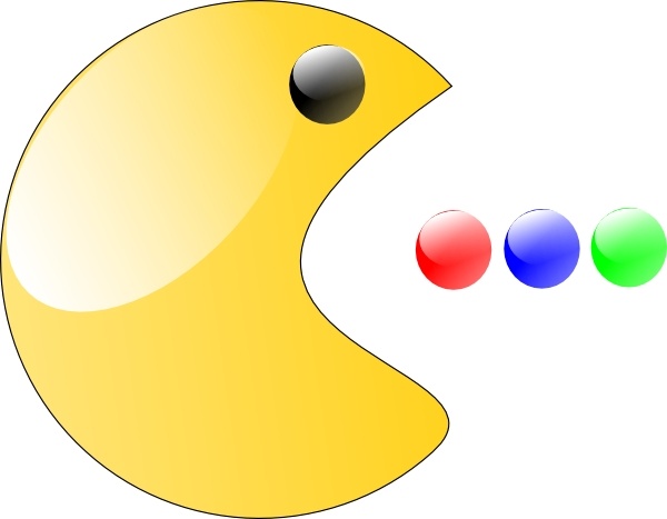 Pac Man clip art Free vector in Open office drawing svg ( .svg ) vector
