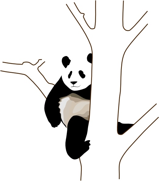 clipart panda apple - photo #45