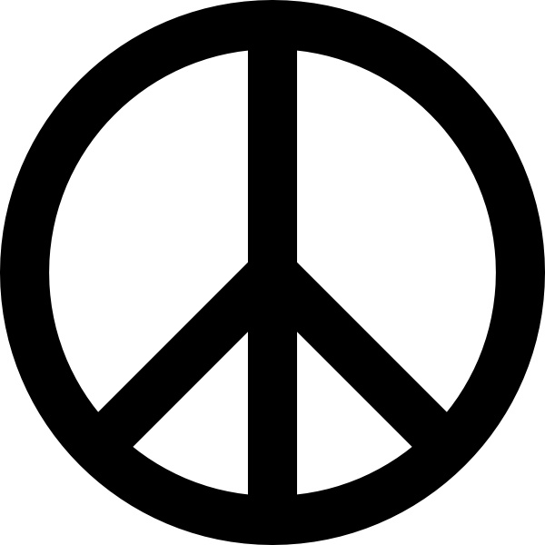 Peace Sign clip art Free vector in Open office drawing svg