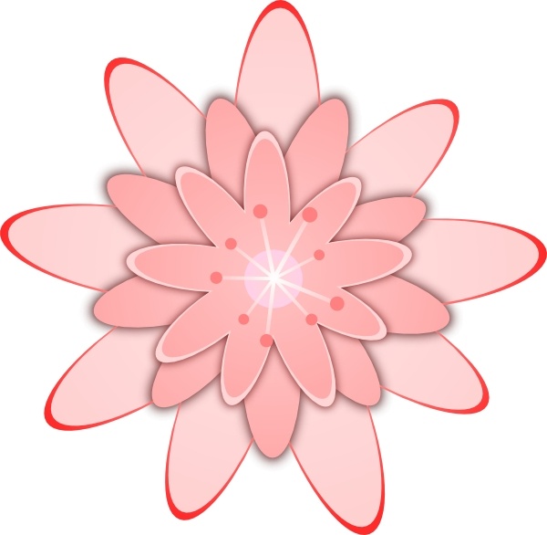 free clip art red flowers - photo #44