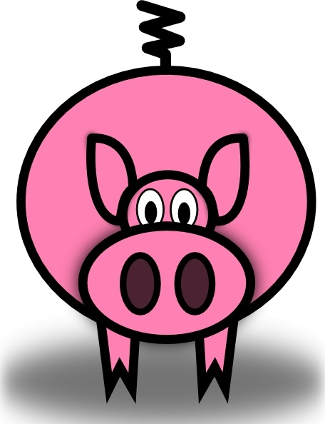 clip art pink pig - photo #8
