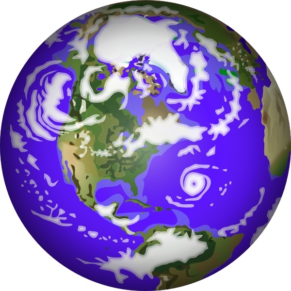 Free vector Vector clip art Planet Earth clip art. File size: 0.67 MB