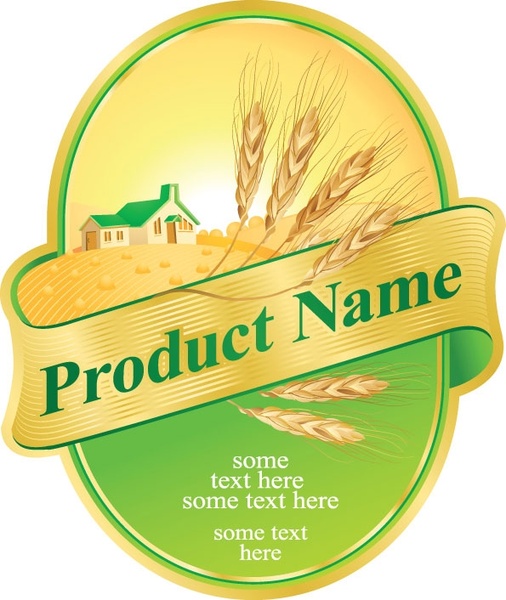 Free Vector Labels on Product Label Design 05 Vector Vector Misc   Free Vector For Free