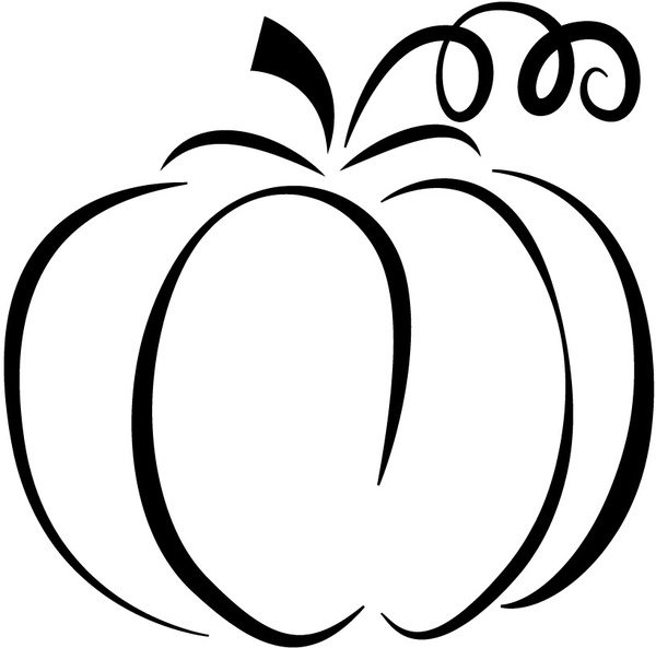 free black white pumpkin clip art - photo #48