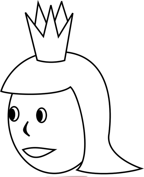 clip art king and queen. Queen#39;s Head Line Art. Preview