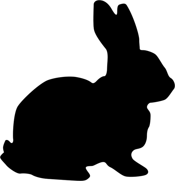 clipart image bunny silhouette - photo #3