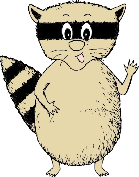 cartoon raccoon clipart - photo #18