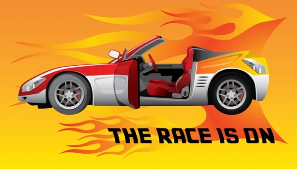 Sport Cars on Race Car Vector Car   Free Vector For Free Download