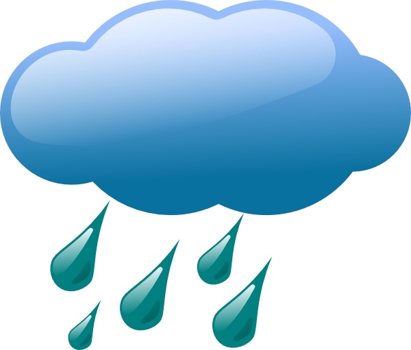 Rain Cloud clip art Free vector in Open office drawing svg ( .svg