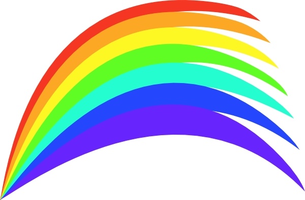 clip art vector rainbow - photo #25