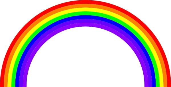 clip art vector rainbow - photo #19