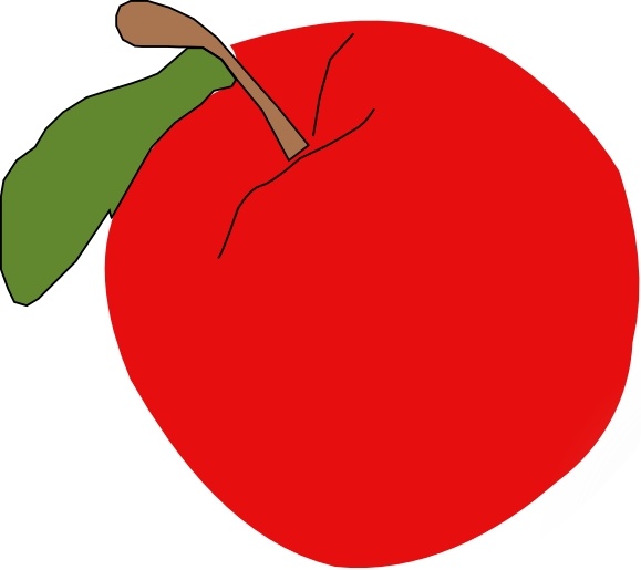 clipart red apple - photo #25
