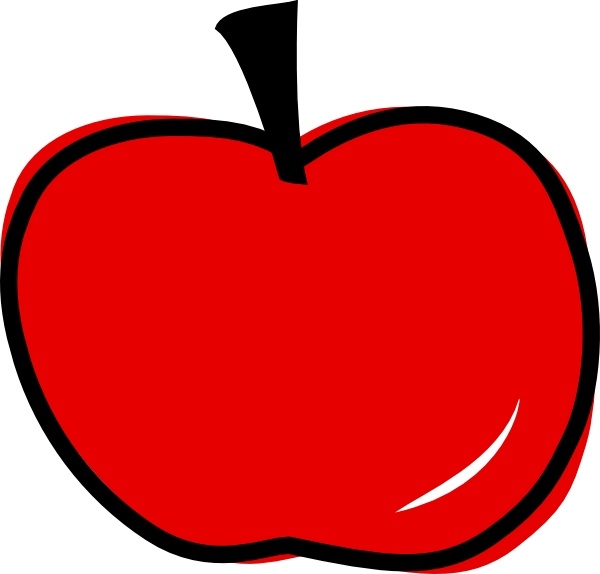 clipart red apple - photo #21