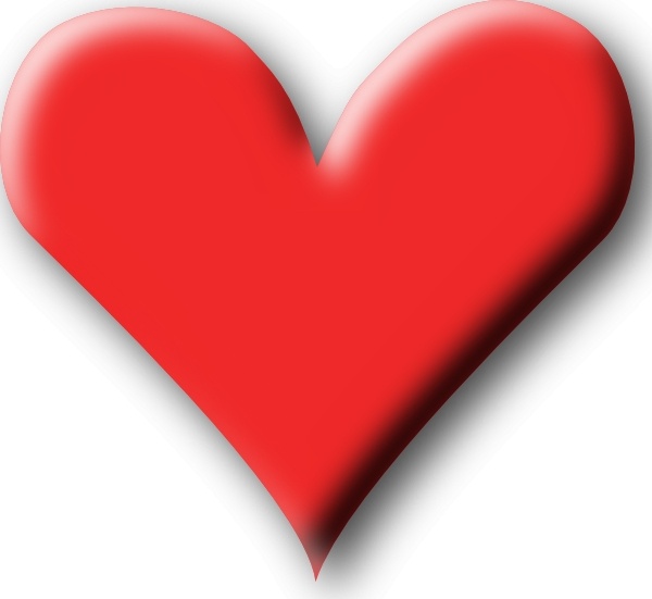 love heart clipart free. Red Heart Valentine clip art