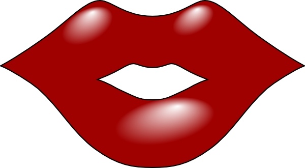 free clip art red lips - photo #7
