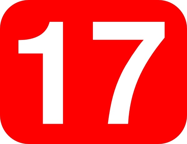 red numbers free clip art - photo #49